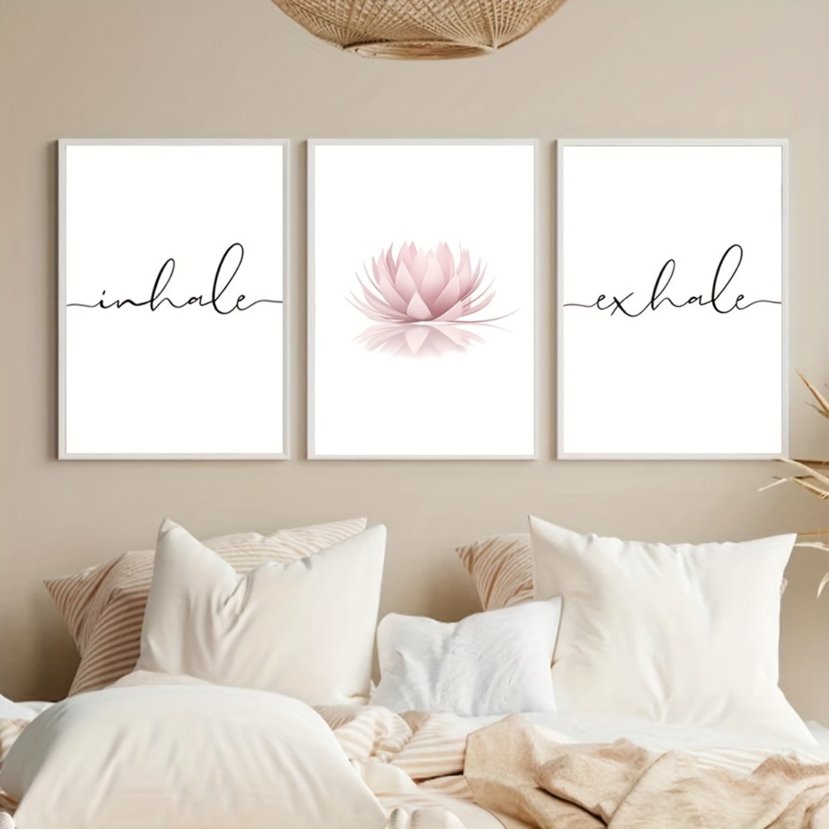 Abstract Canvas Set - 3pcs/set Inhale Exhale Zen Abstract Canvas