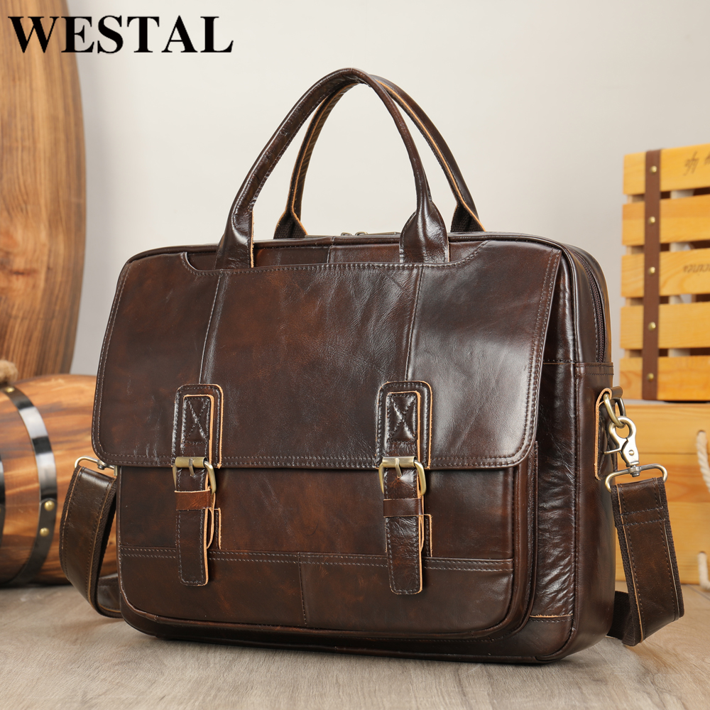 Interior Design Documentation - WESTAL men's briefcase bag men's genuine