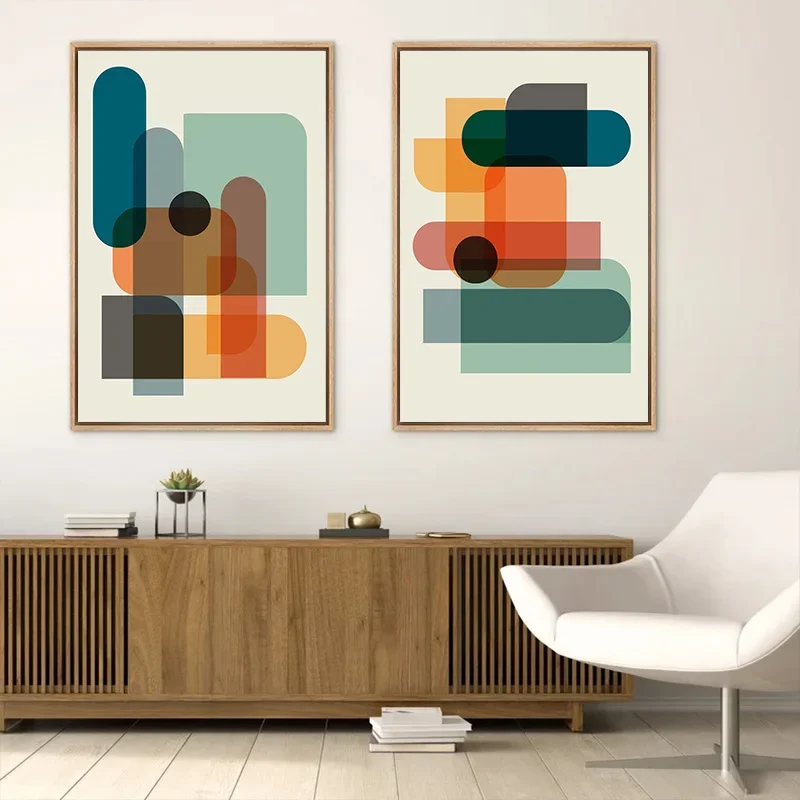 Abstract Canvas Set - Fun Set of Colorful Prints Abstract