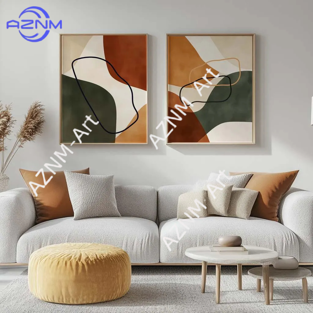 1/2Pcs Mid-Century Modern Wall - Abstract Canvas Set recensie en prijs
