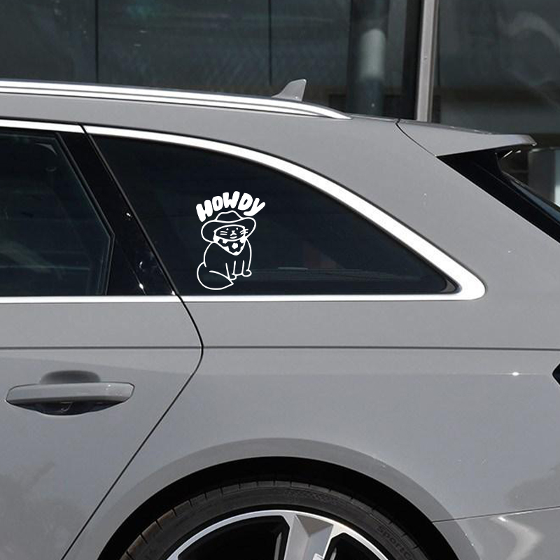 Funny Car Decals Howdy Cat Des - Interior Design Journal recensie en prijs