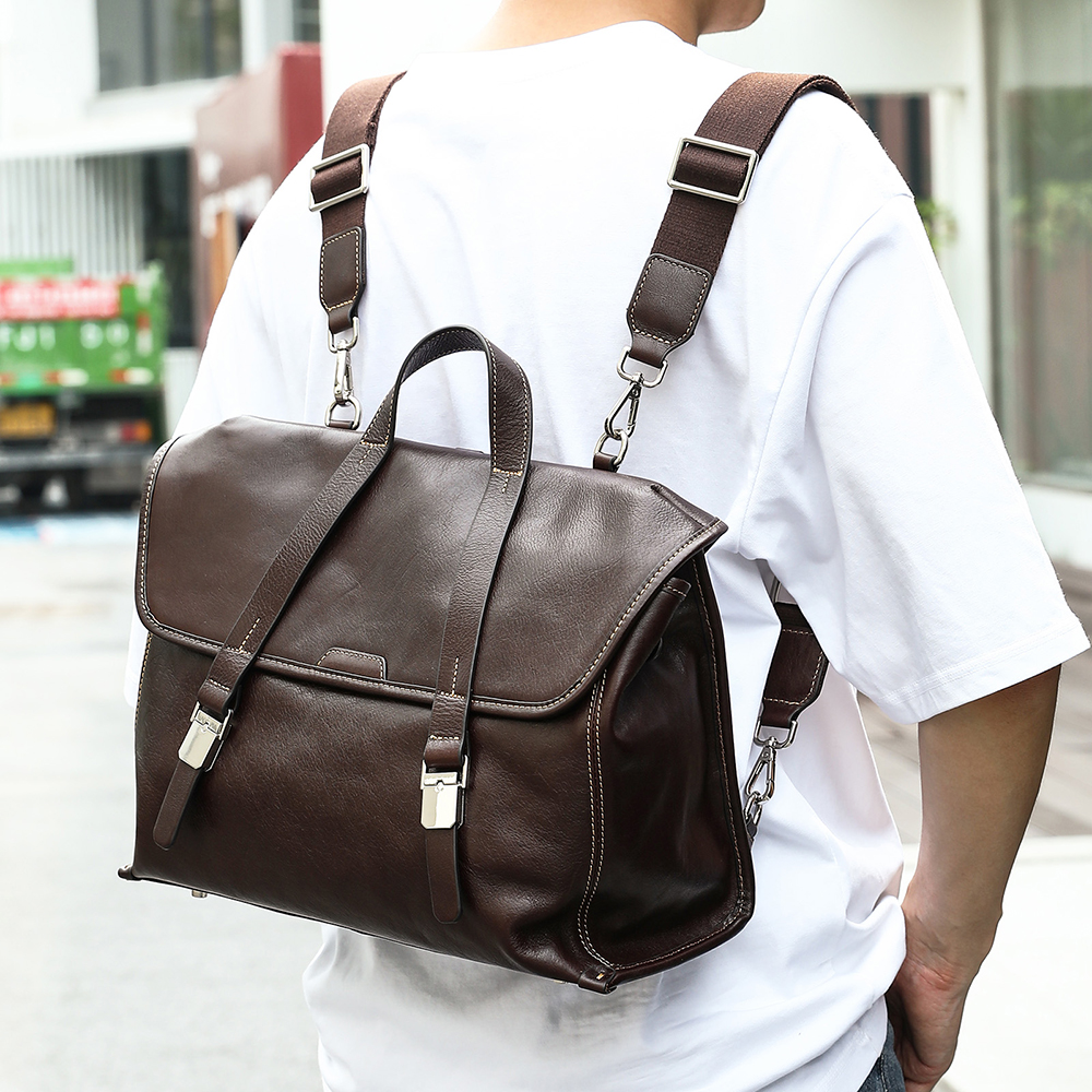 WESTAL 100% Leather Laptop Bag - Interior Design Documentation recensie en prijs