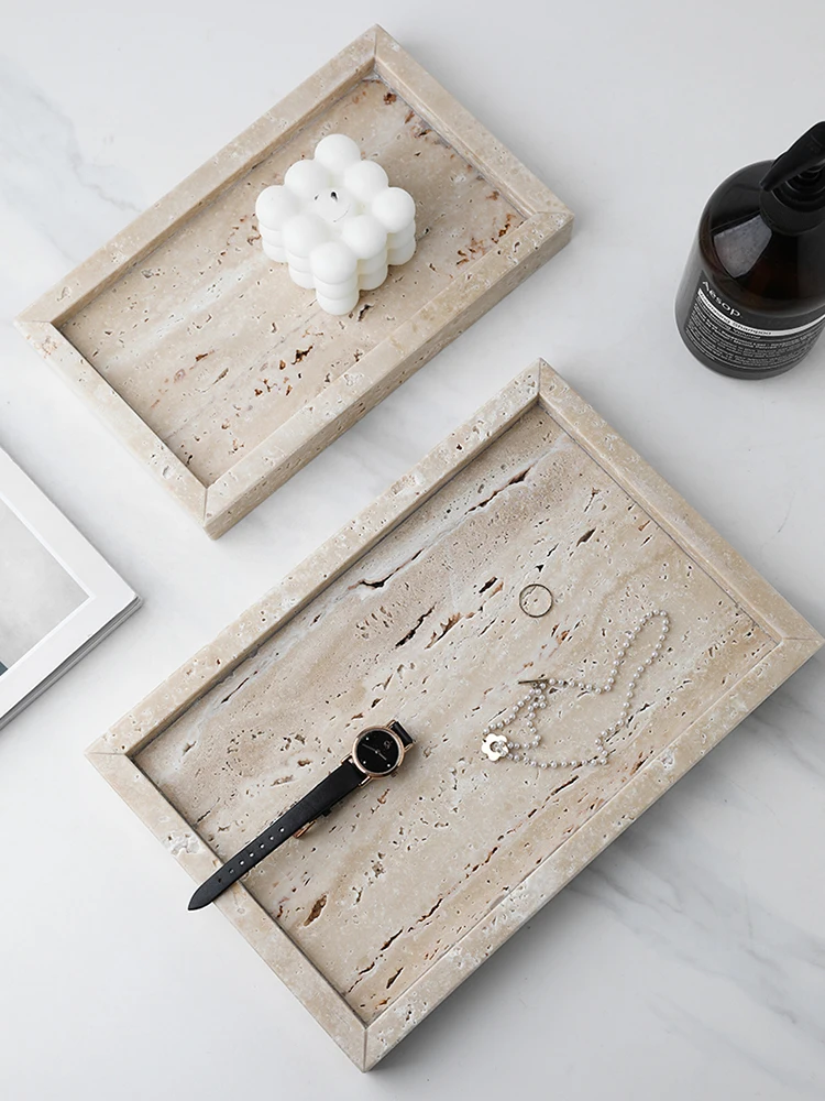 Minimalism Marble Tray for Per - Travertine Tray Oval recensie en prijs