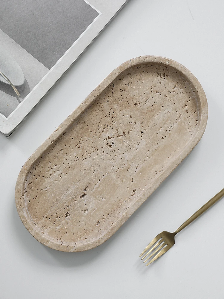 Minimalism Marble Tray for Per - Travertine Tray Oval recensie en prijs