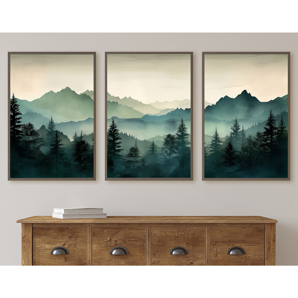3pcs/set Abstract Sage Green M - Abstract Canvas Set recensie en prijs