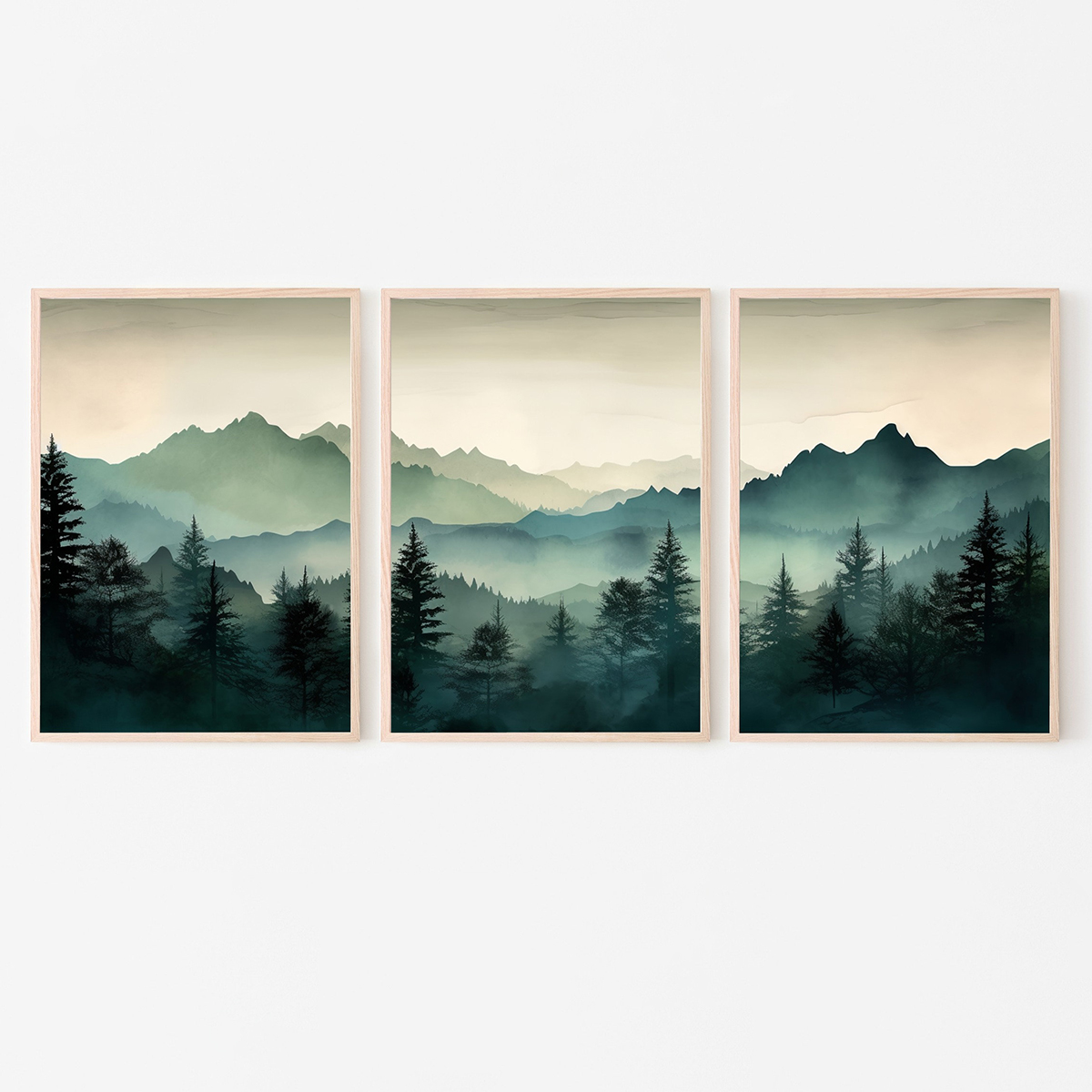 3pcs/set Abstract Sage Green M - Abstract Canvas Set recensie en prijs