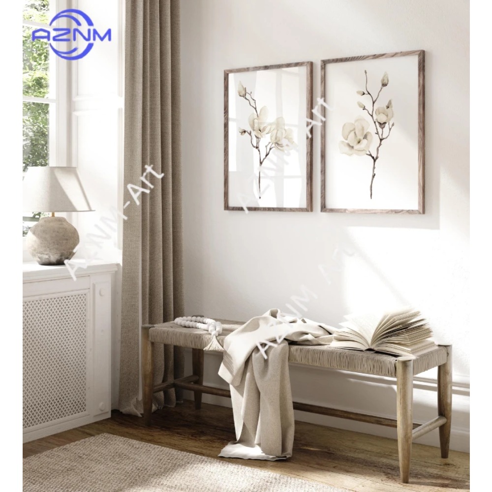 1/2Pcs Beige Magnolia – Set of - Abstract Canvas Set recensie en prijs