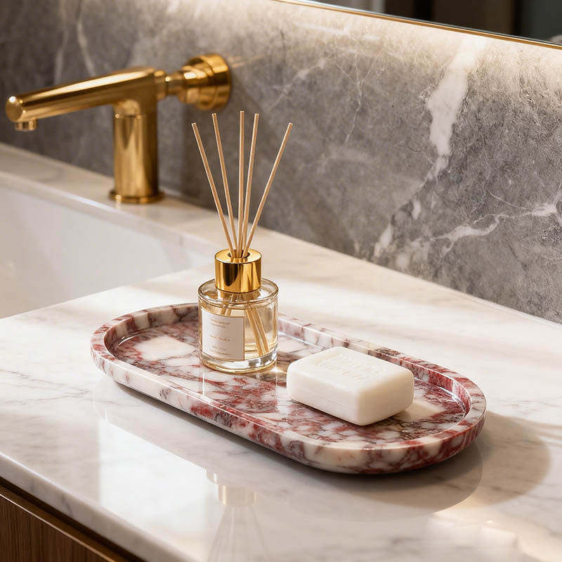 Natural Marble Tray Oval Stone - Travertine Tray Oval recensie en prijs