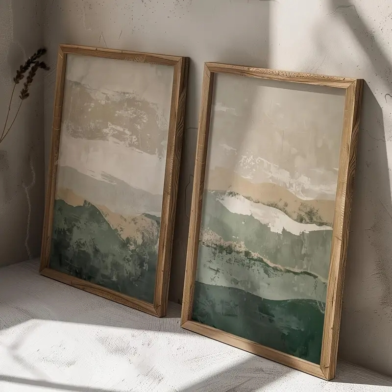 2pcs/set Wabi Sabi Abstract Ge - Abstract Canvas Set recensie en prijs