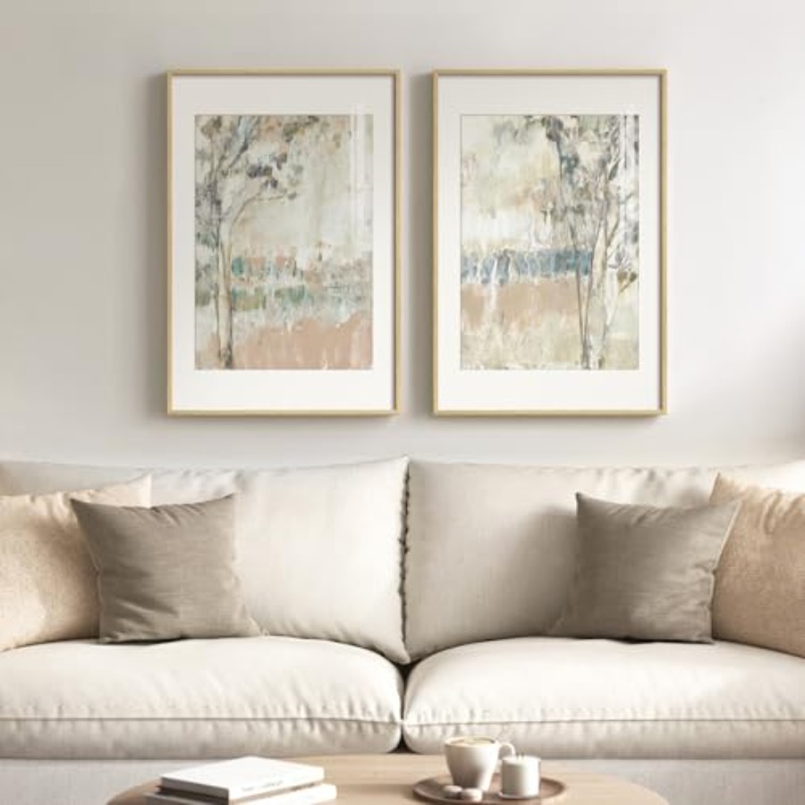 Living room wall art: neutral  - Abstract Canvas Set recensie en prijs