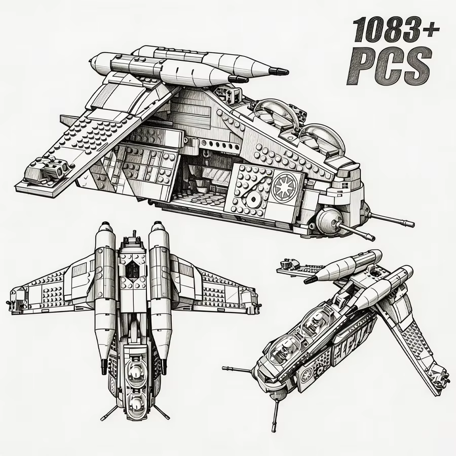 Technical 1083pcs Space Buildi - Interior Design Open Space recensie en prijs
