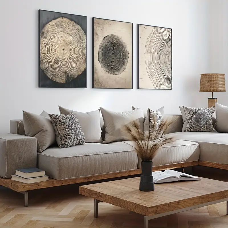 3pcs/Set Abstract Tree Ring Ca - Abstract Canvas Set recensie en prijs