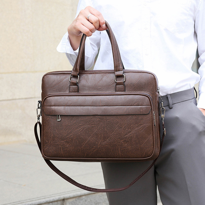 PU Leather Briefcase For Men H - Interior Design Journal recensie en prijs