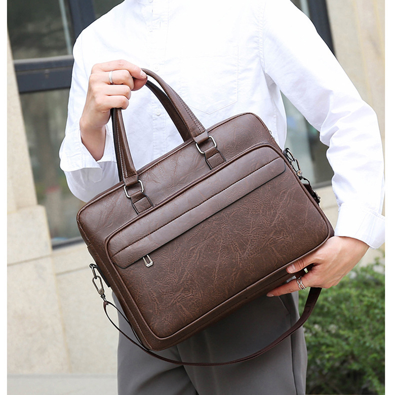 PU Leather Briefcase For Men H - Interior Design Journal recensie en prijs