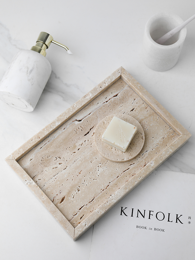 Minimalism Marble Tray for Per - Travertine Tray Oval recensie en prijs