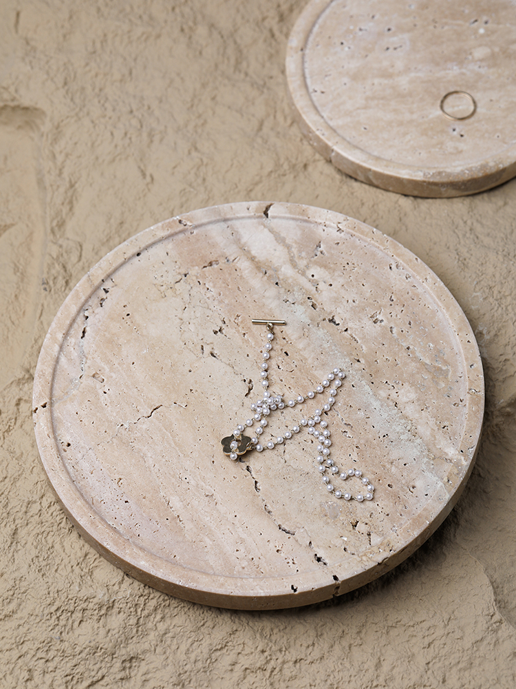 Minimalism Marble Tray for Per - Travertine Tray Oval recensie en prijs