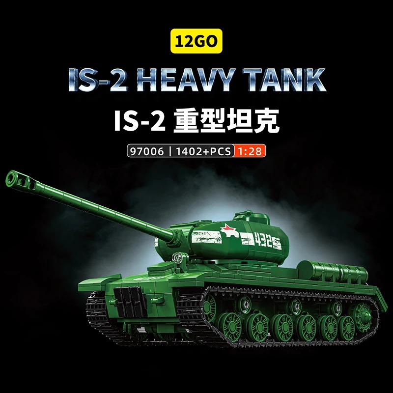 IS-2 Tank Model Kit - 1402PCS  - Interior Design And Build recensie en prijs
