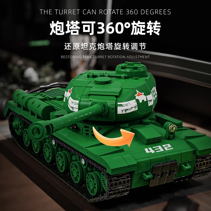 IS-2 Tank Model Kit - 1402PCS  - Interior Design And Build recensie en prijs