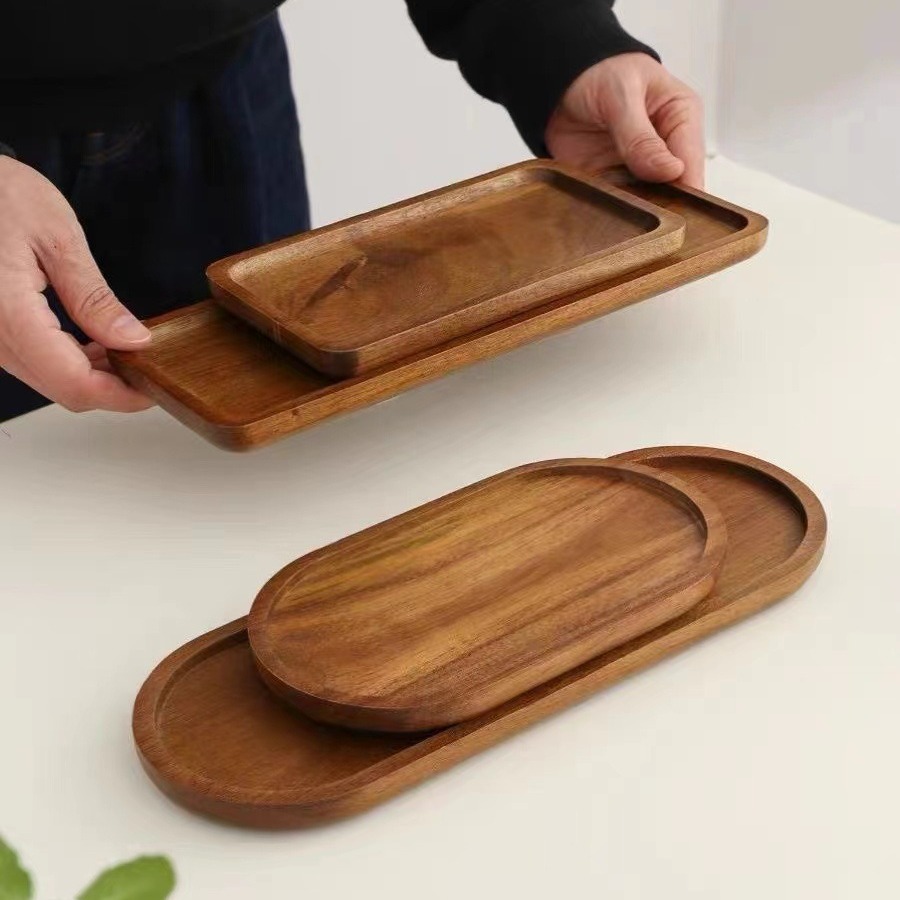 Solid Wooden Tray Rectangular  - Travertine Tray Oval recensie en prijs