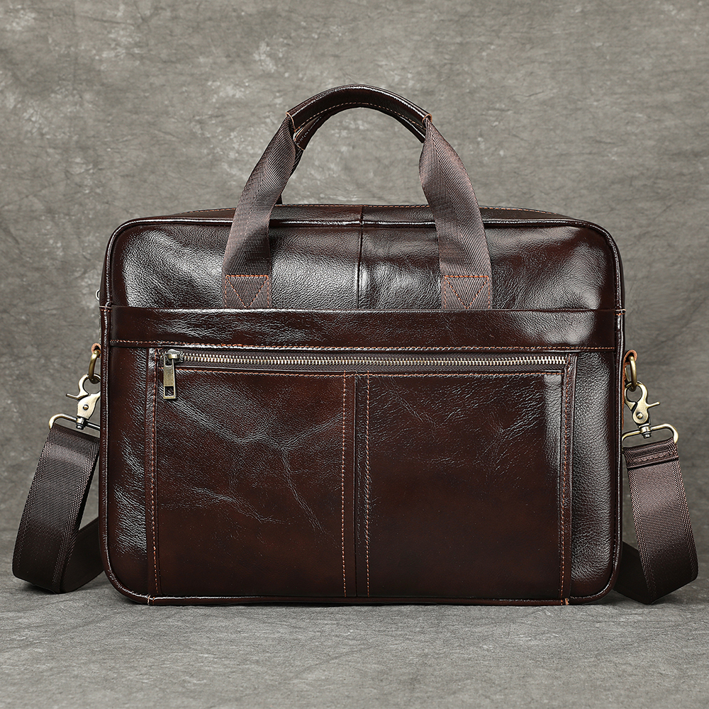 WESTAL 100% Leather Laptop Bag - Interior Design Documentation recensie en prijs
