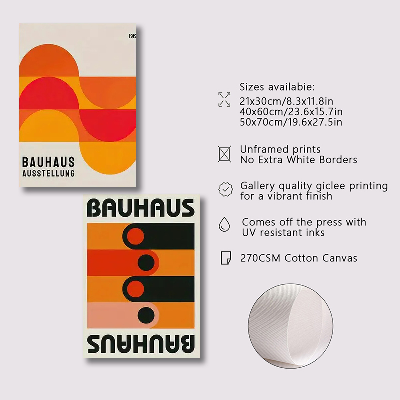 3pcs/set Bauhaus Abstract Illu - Abstract Canvas Set recensie en prijs