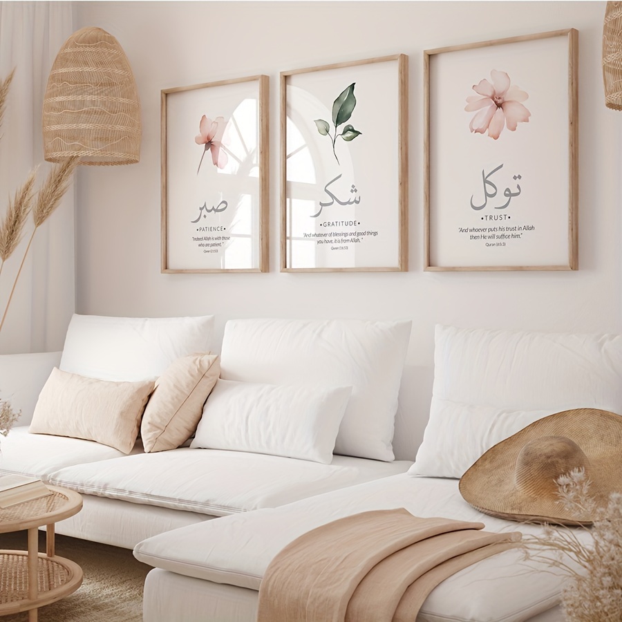 3pcs/set Islamic Qur'an Verses - Abstract Canvas Set recensie en prijs
