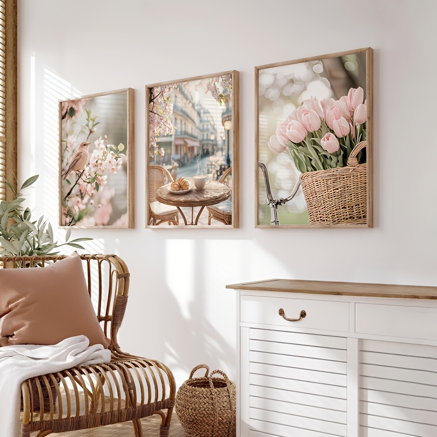 3pcs/set Romantic Paris Street - Abstract Canvas Set recensie en prijs