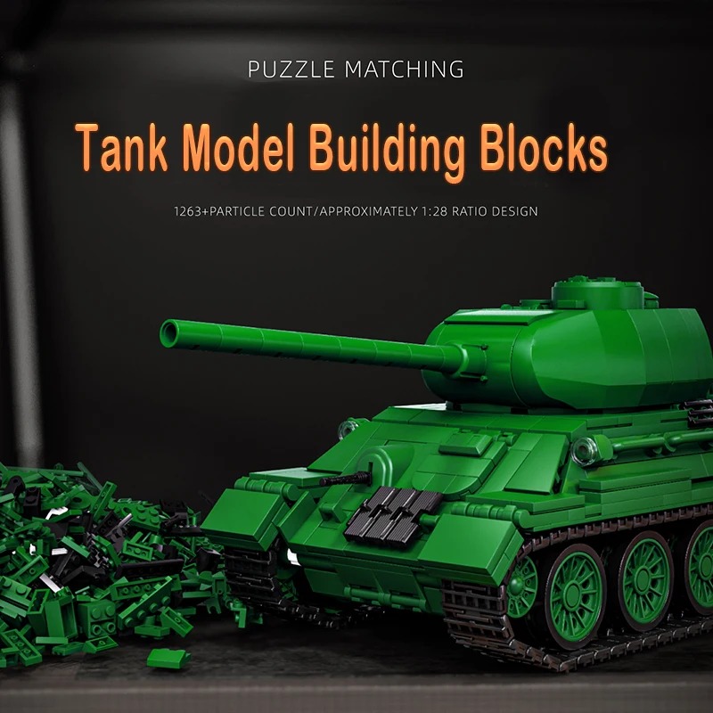 T34-85 Tank Model Kit - 1263PC - Interior Design And Build recensie en prijs