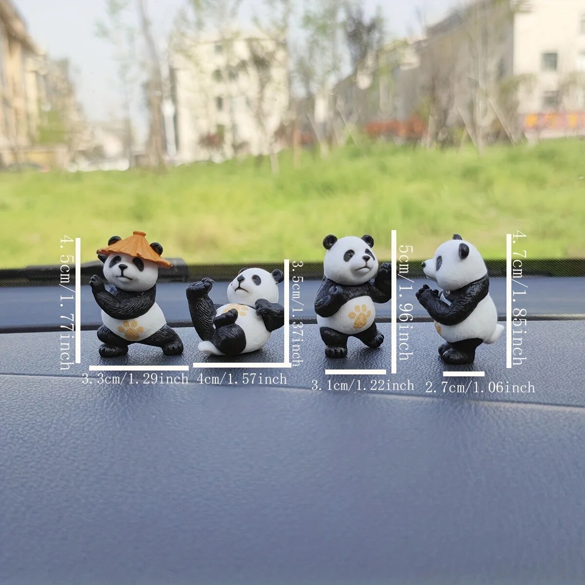 4pcs/set Panda Design Car Orna - Interior Design Years recensie en prijs