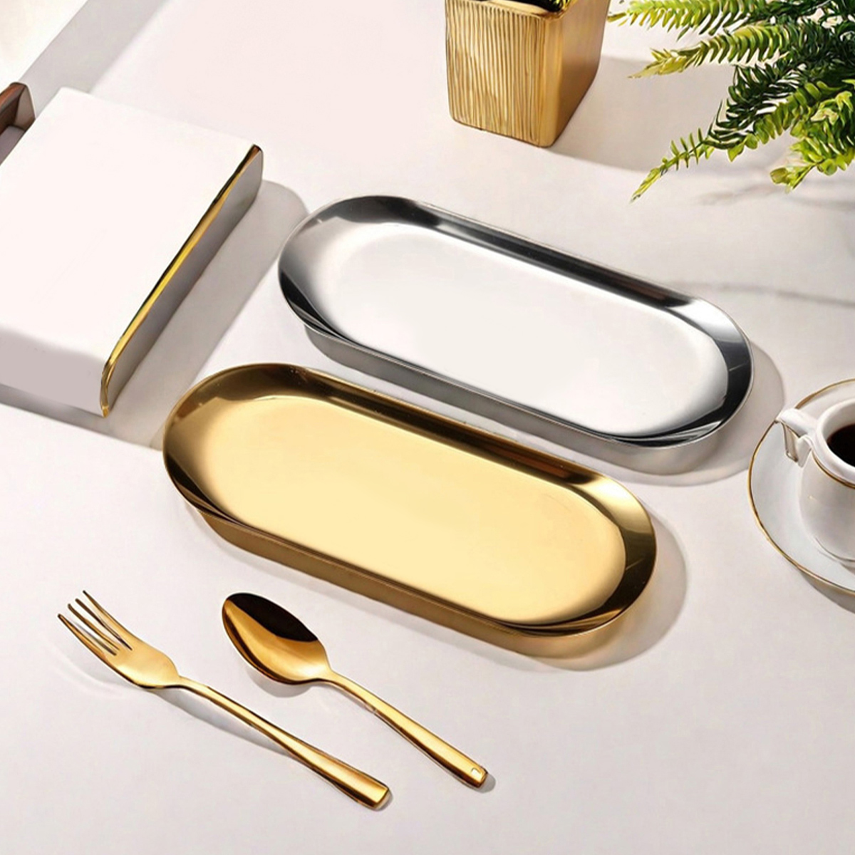 WORTHBUY Nordic Style Oval Ser - Travertine Tray Oval recensie en prijs