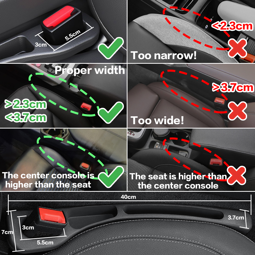 2X Car Seat Gap Filler Between - Interior Design Application recensie en prijs