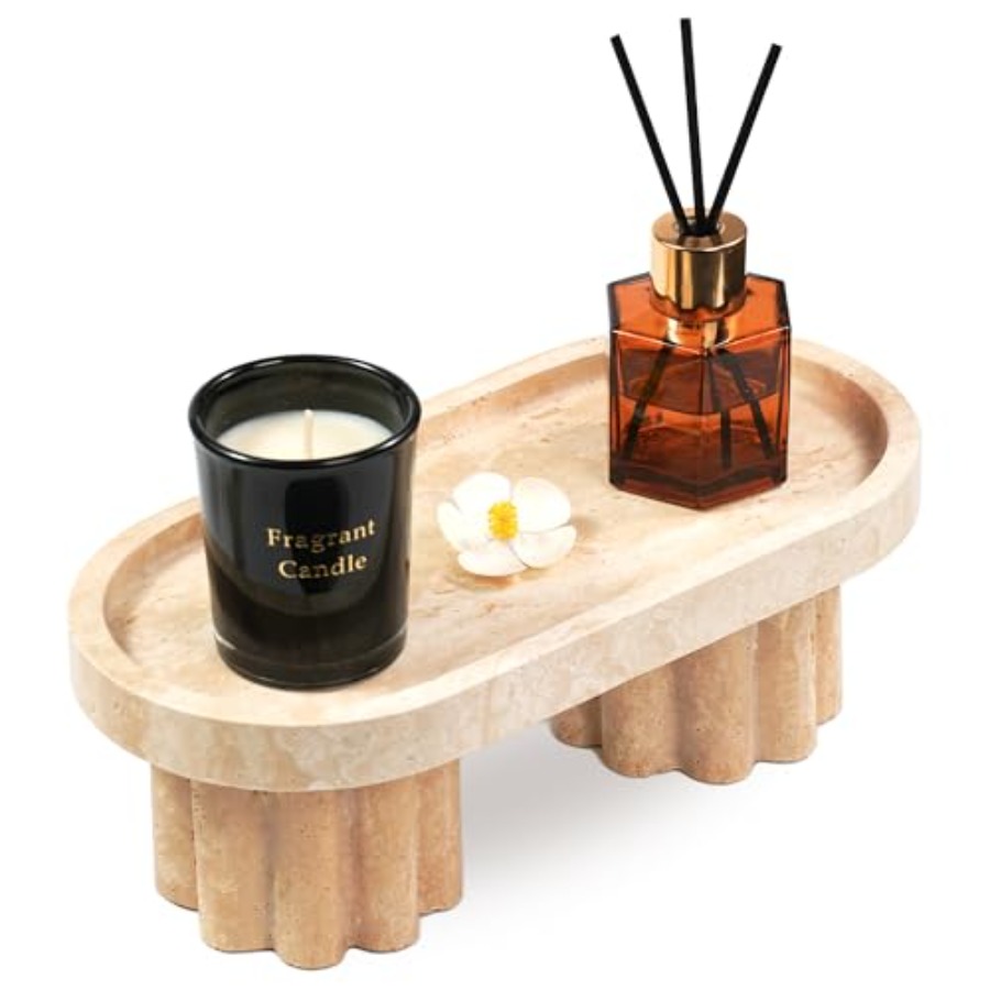 Travertine Marble Perfume Tray - Travertine Tray Oval recensie en prijs