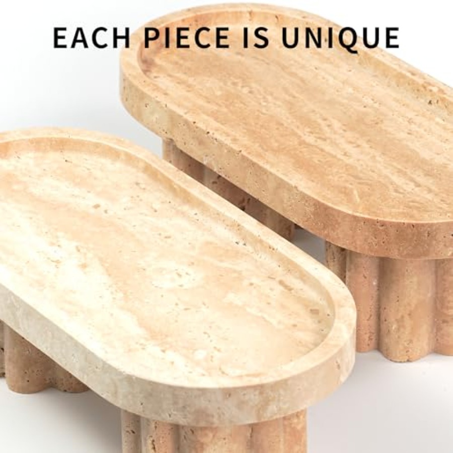 Travertine Marble Perfume Tray - Travertine Tray Oval recensie en prijs