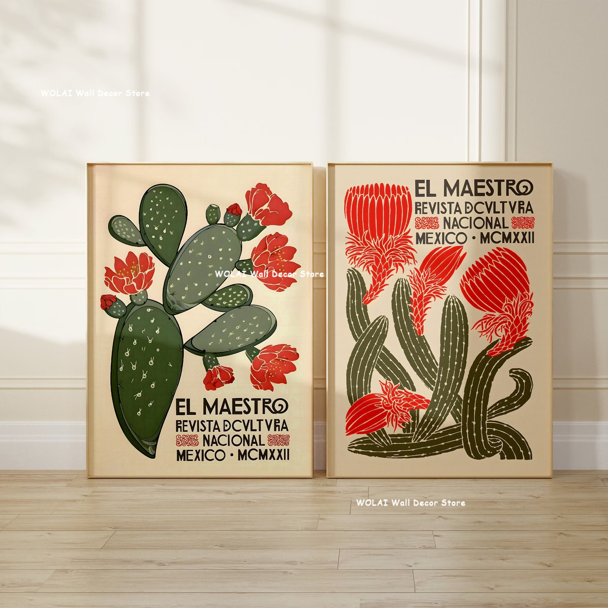 2pcs/set Retro Mexican Desert  - Abstract Canvas Set recensie en prijs
