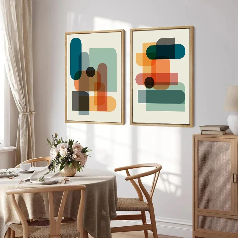 Fun Set of Colorful Prints Abs - Abstract Canvas Set recensie en prijs
