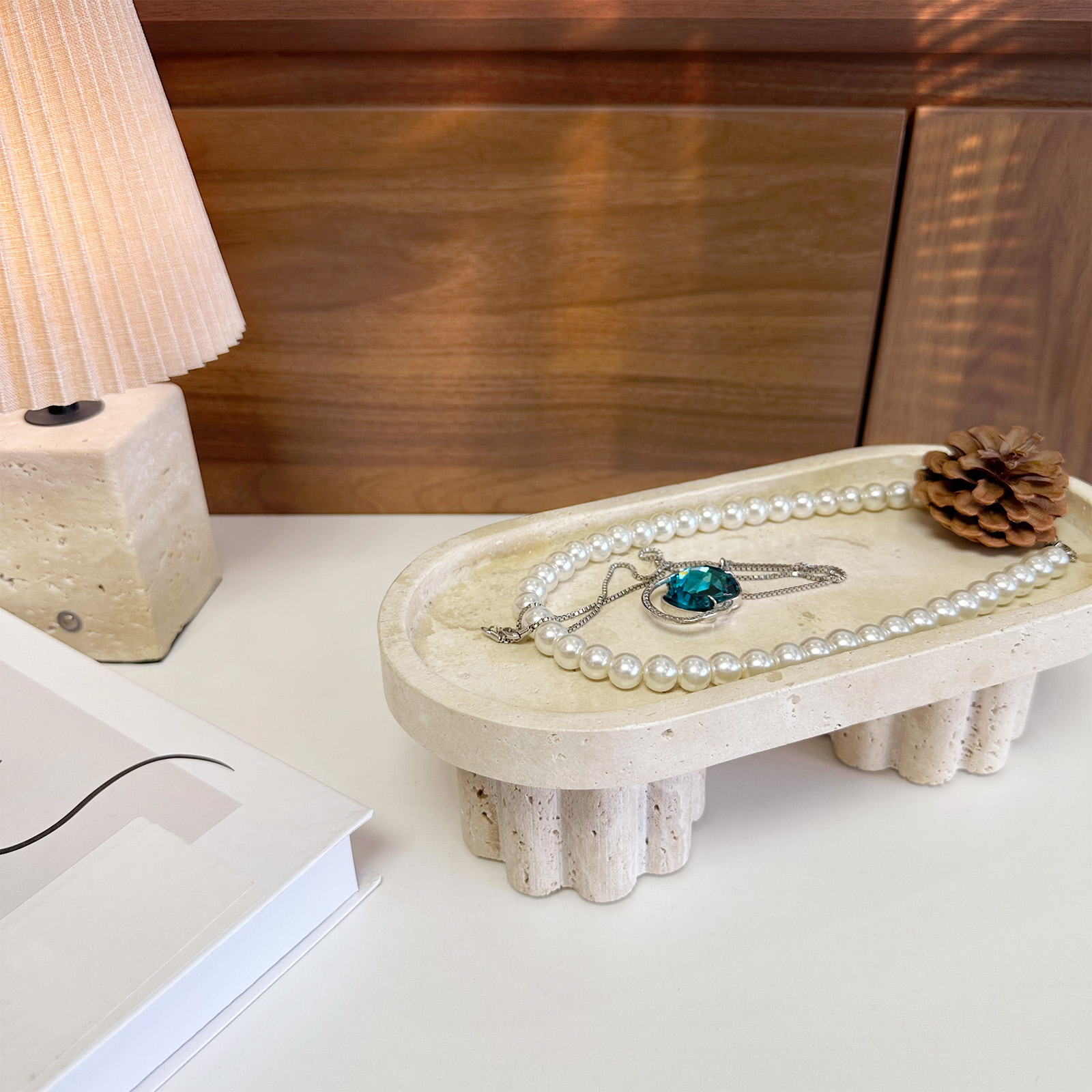 Natural travertine oval tray,  - Travertine Tray Oval recensie en prijs