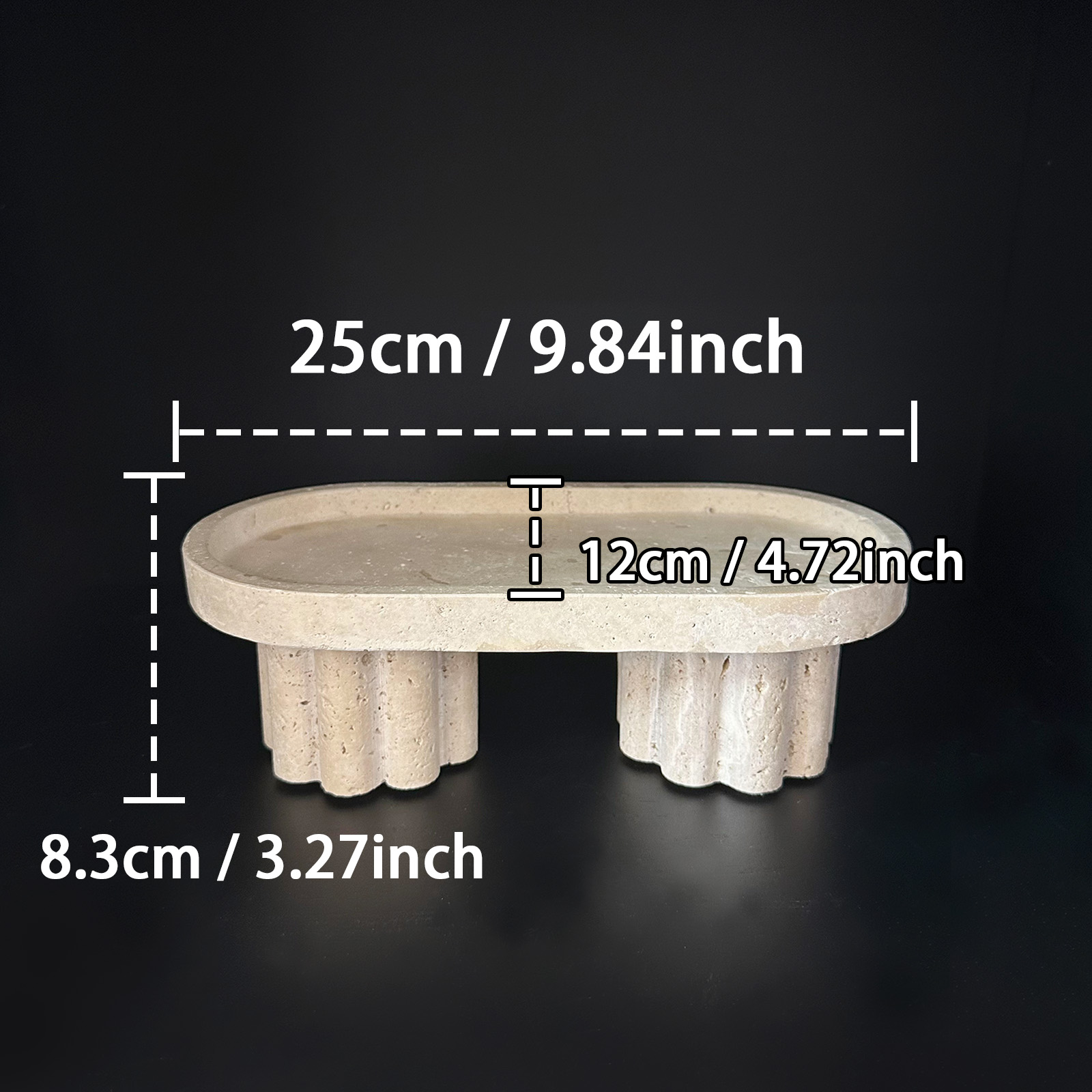 Natural travertine oval tray,  - Travertine Tray Oval recensie en prijs