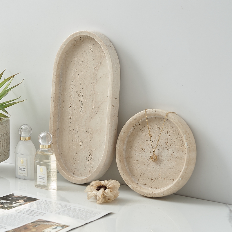 Small Natural Marble Tray, Car - Travertine Tray Oval recensie en prijs