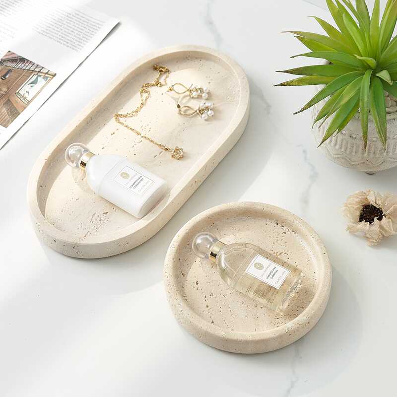 Small Natural Marble Tray, Car - Travertine Tray Oval recensie en prijs